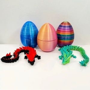 Mystery 3D Printed Dragon with egg